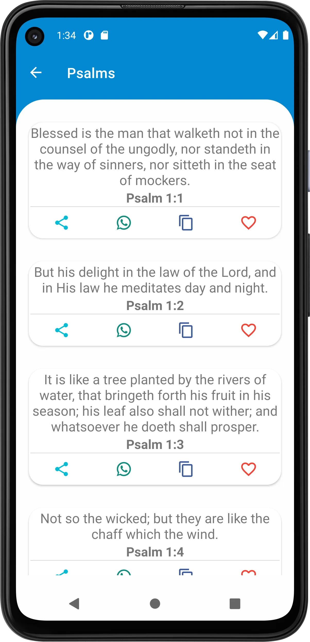 Psalm and Versicles of the Day | Indus Appstore | Screenshot