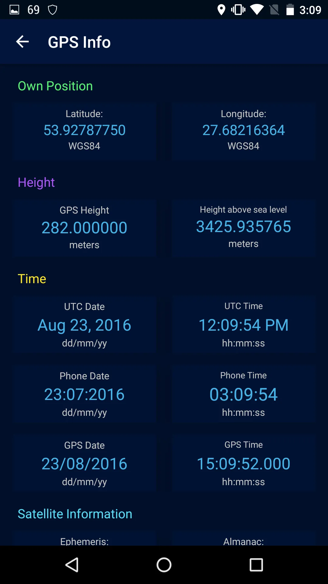 GPS-Status Data: Signal,Radars | Indus Appstore | Screenshot