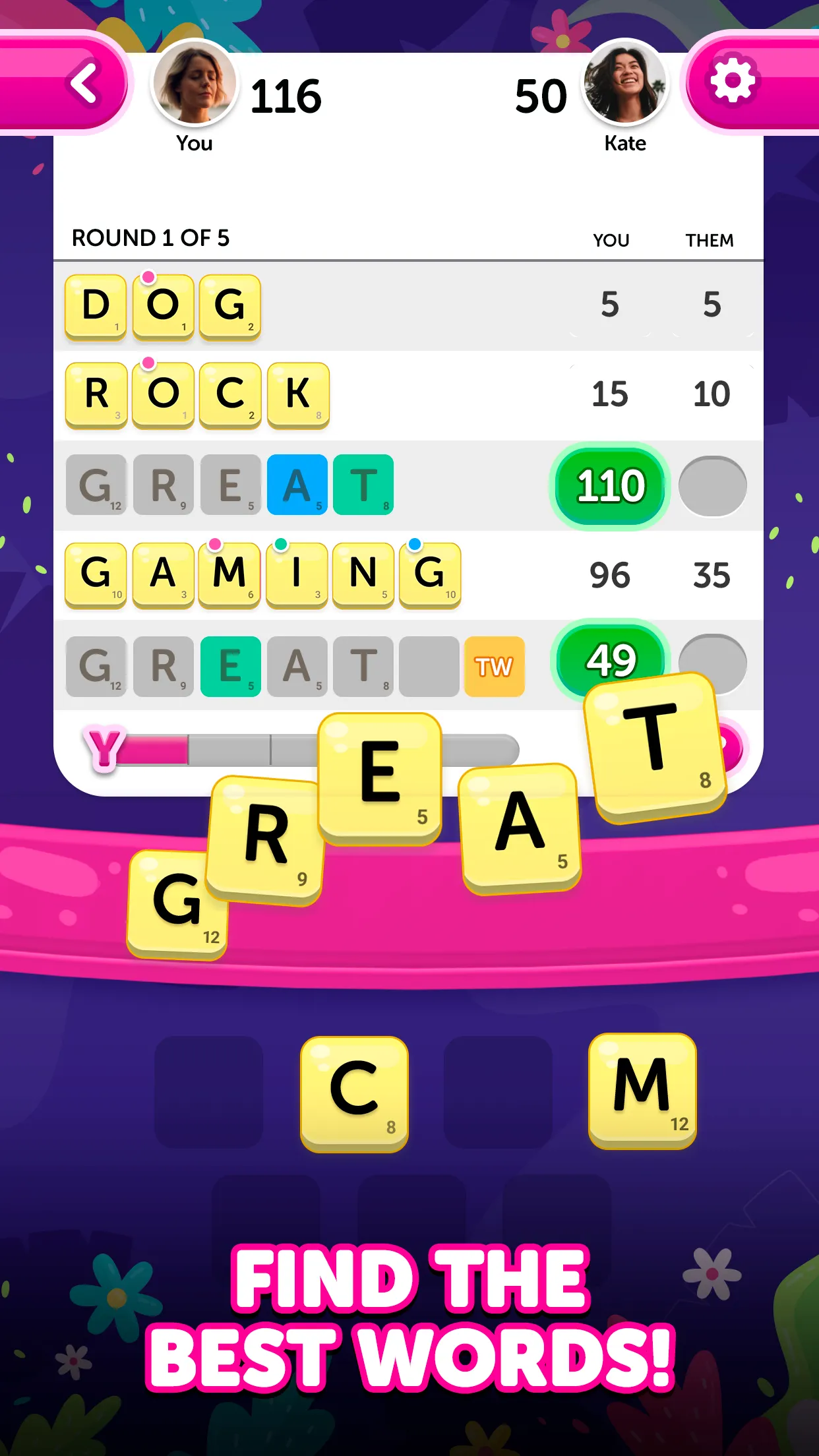 Dice Words - Fun Word Game | Indus Appstore | Screenshot