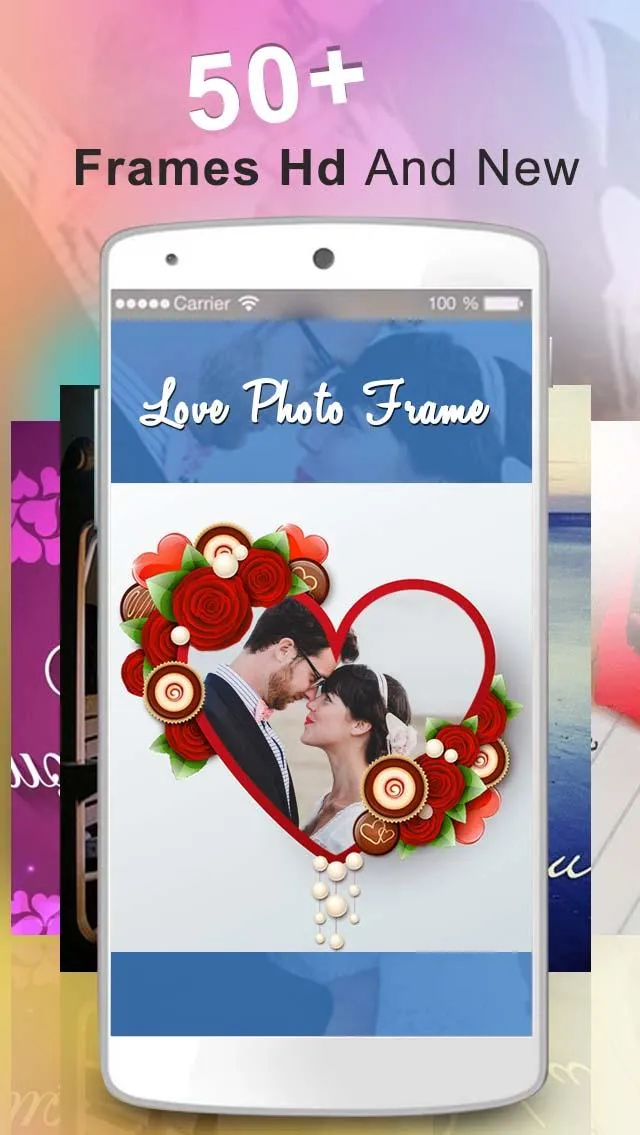 Valentine Day Photo Frame | Indus Appstore | Screenshot