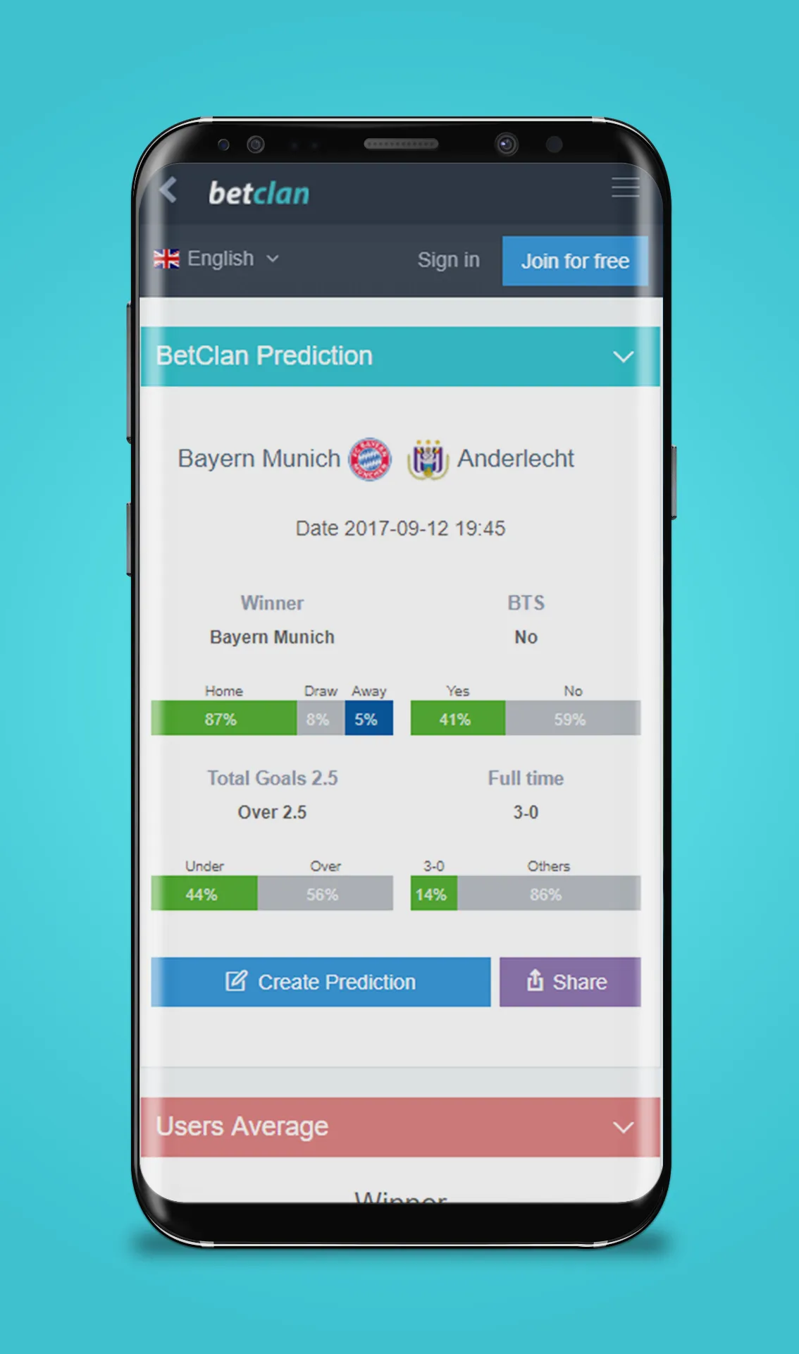 Sports Predictions - BetClan | Indus Appstore | Screenshot