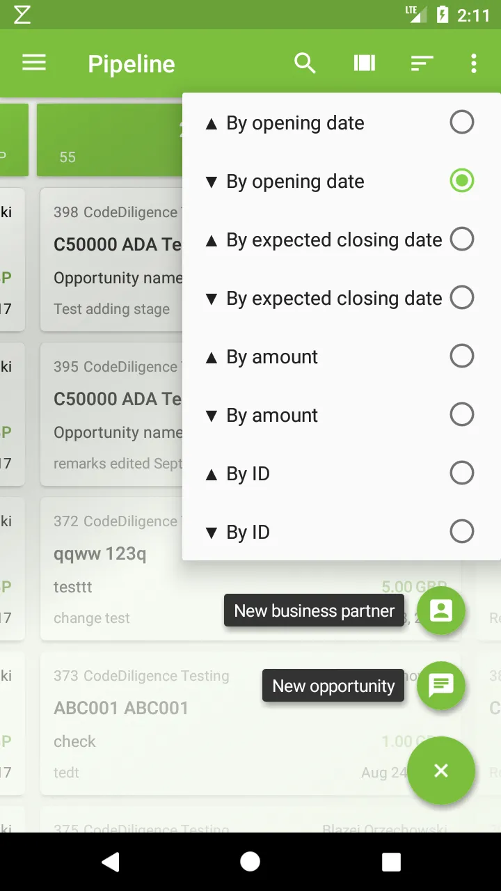 Pipeline for SAP Business One | Indus Appstore | Screenshot