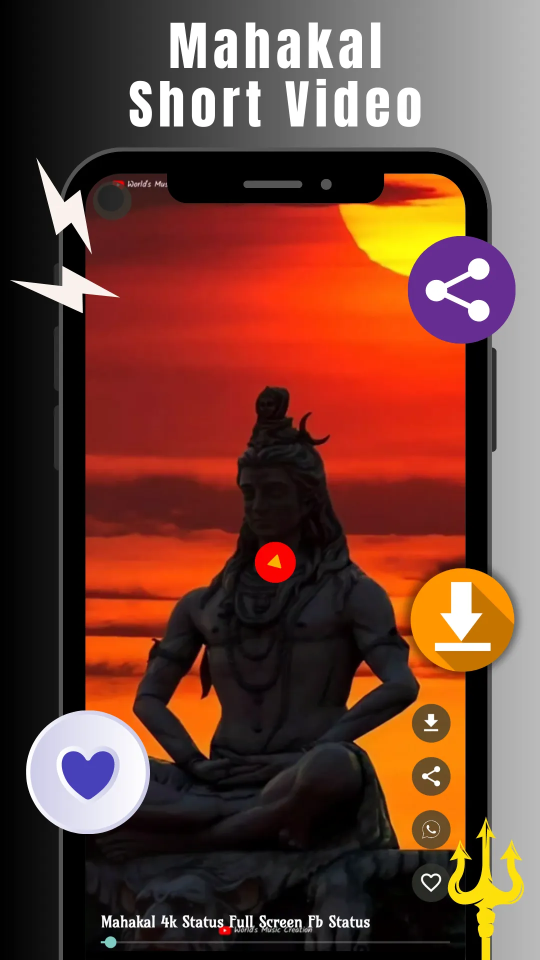 Mahadev Videos: Mahakal Status | Indus Appstore | Screenshot