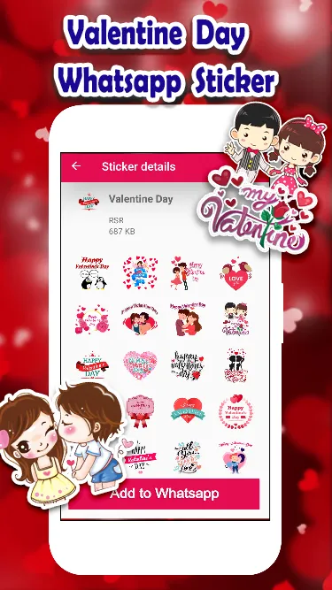 Valentine Day Sticker | Indus Appstore | Screenshot