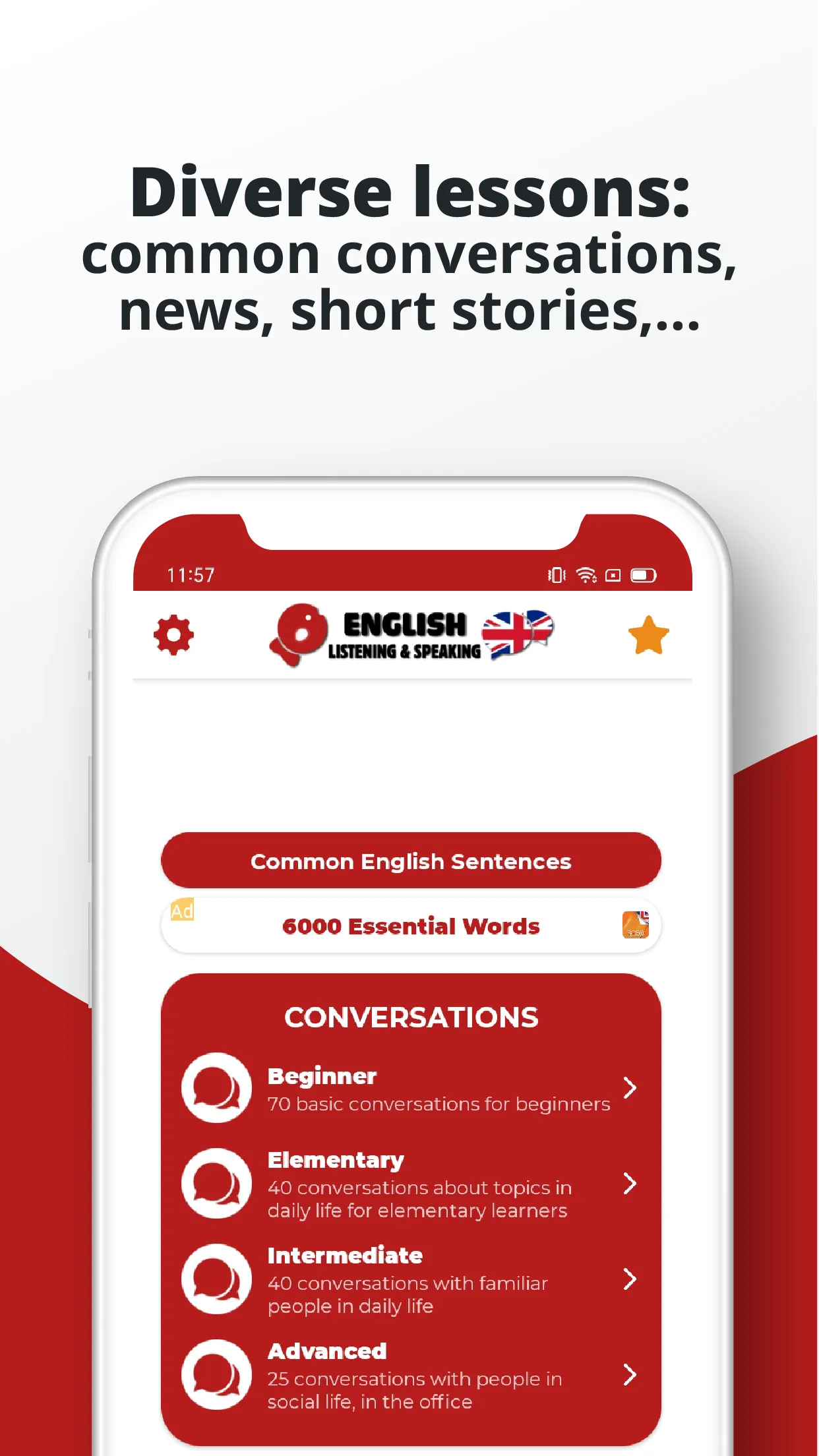 English ー Listening・Speaking | Indus Appstore | Screenshot