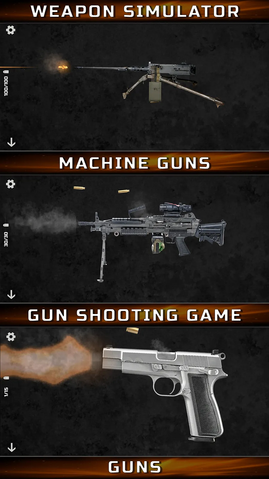 Gun Simulator: Shake to shoot | Indus Appstore | Screenshot