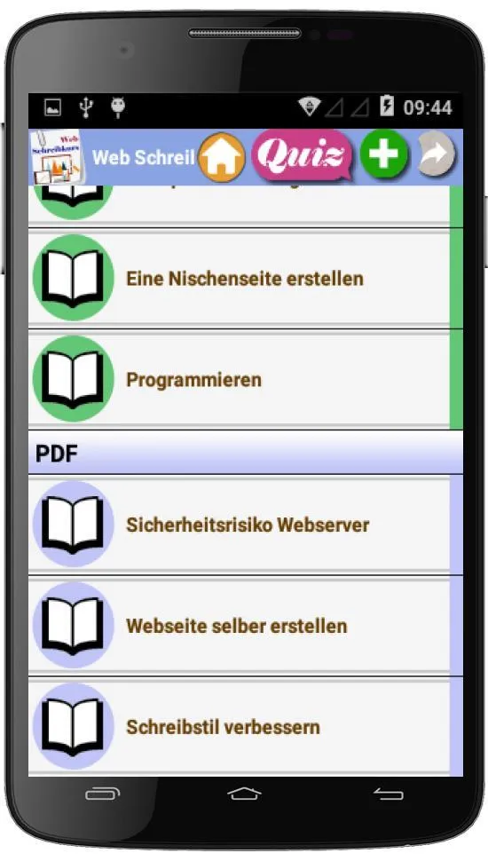 Web Schreibkurs | Indus Appstore | Screenshot