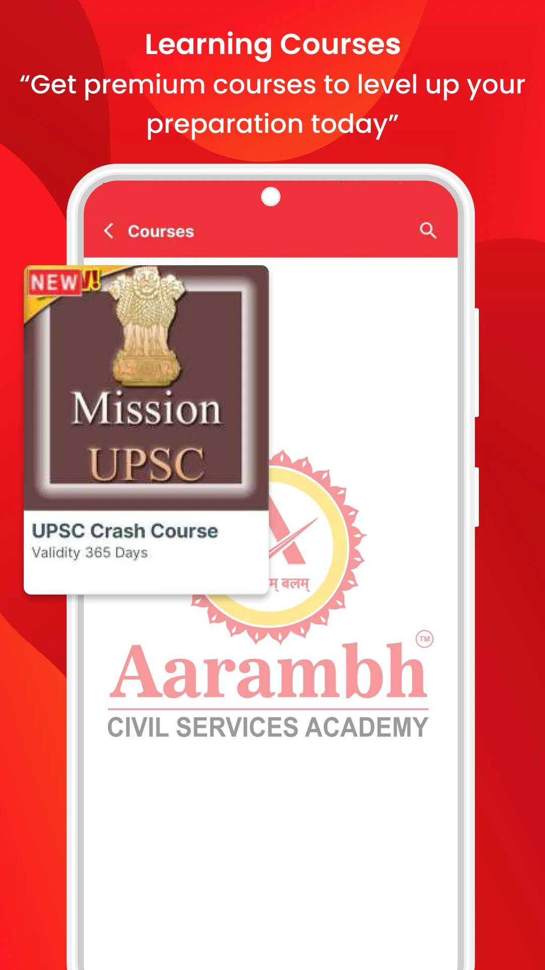 Aarambh Civil Services Academy | Indus Appstore | Screenshot