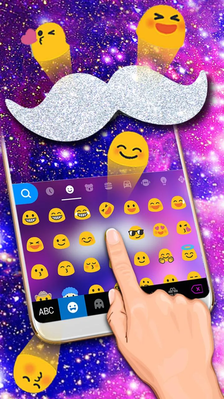 Galaxy Silver Beard Keyboard T | Indus Appstore | Screenshot