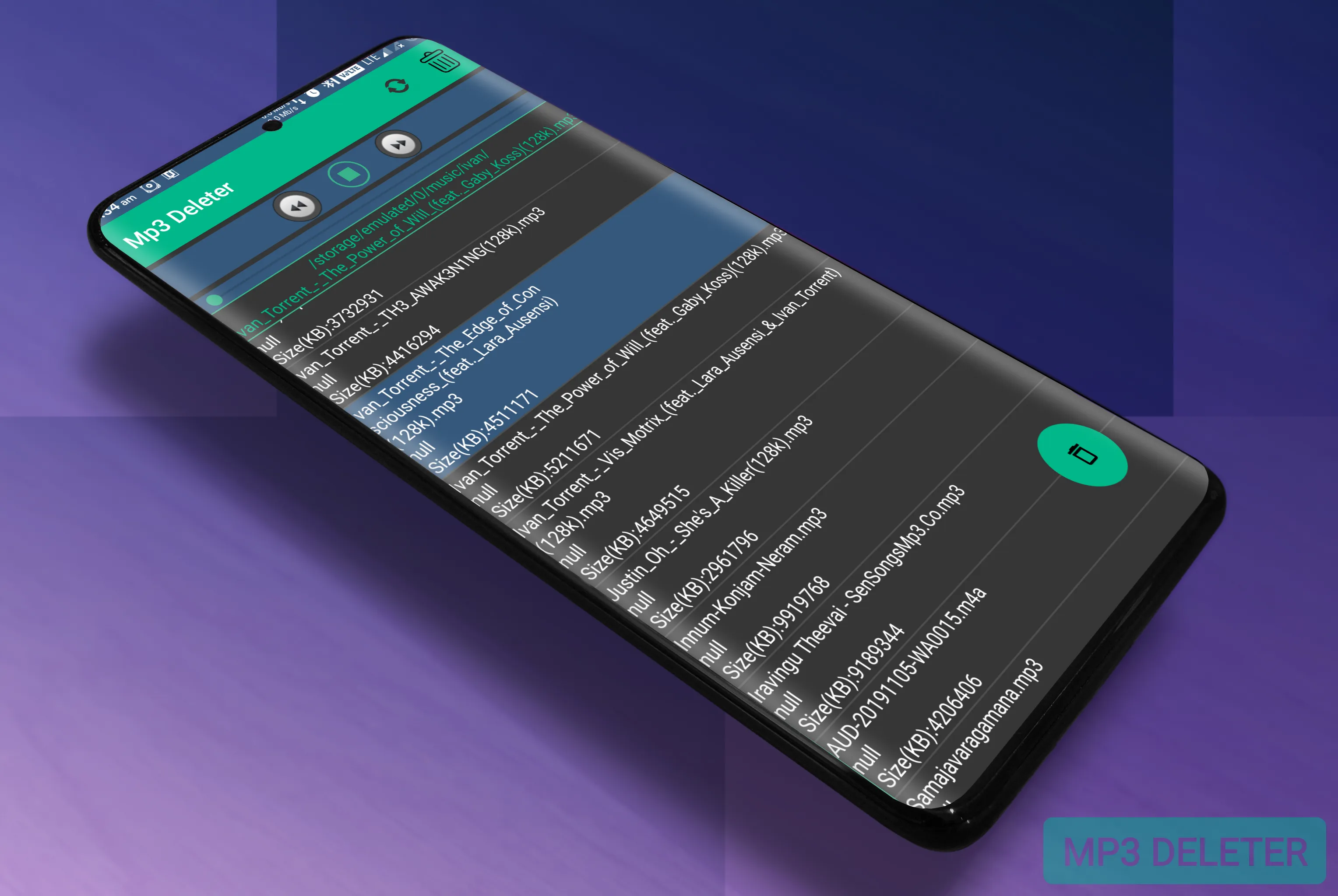 Mp3 Deleter | Indus Appstore | Screenshot
