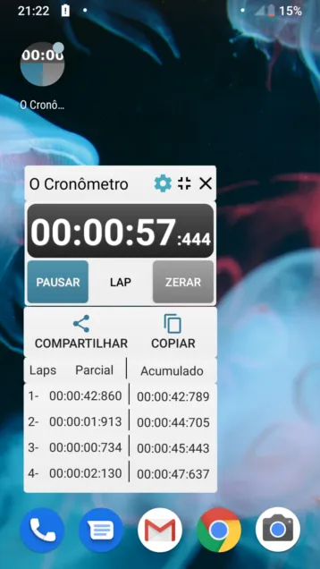 O Cronometro flutuante | Indus Appstore | Screenshot