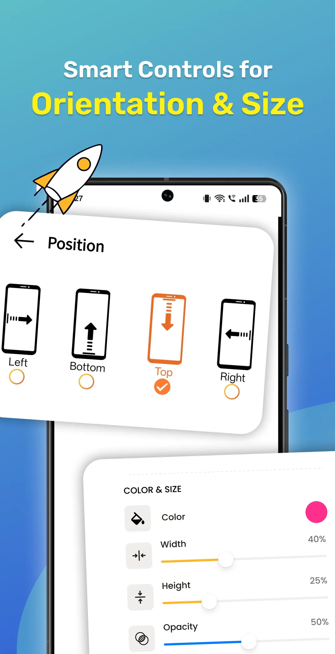 Launcher Panel - Quick Center | Indus Appstore | Screenshot
