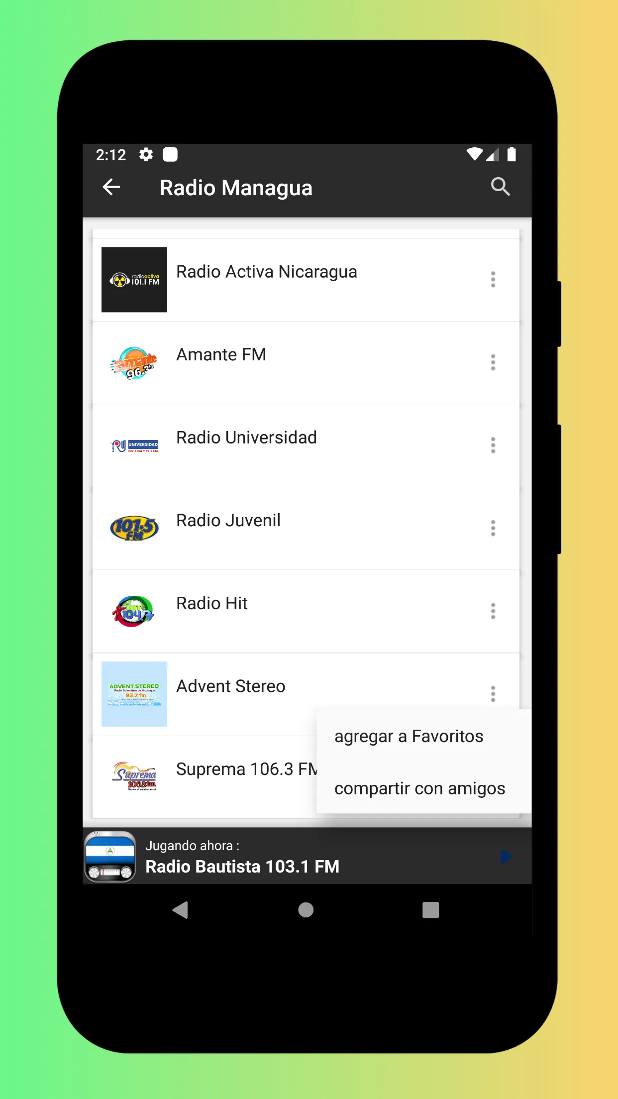 Radio Nicaragua - Radio Online | Indus Appstore | Screenshot