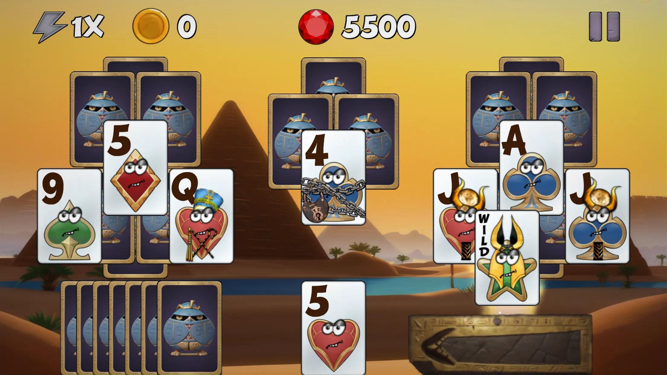 Tricky Tut Solitaire | Indus Appstore | Screenshot