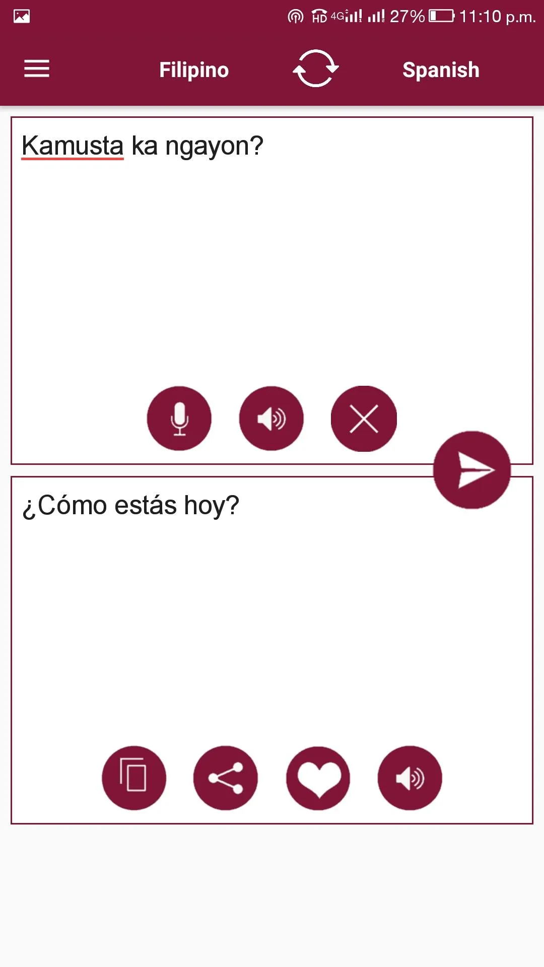 Filipino - Spanish Translator | Indus Appstore | Screenshot