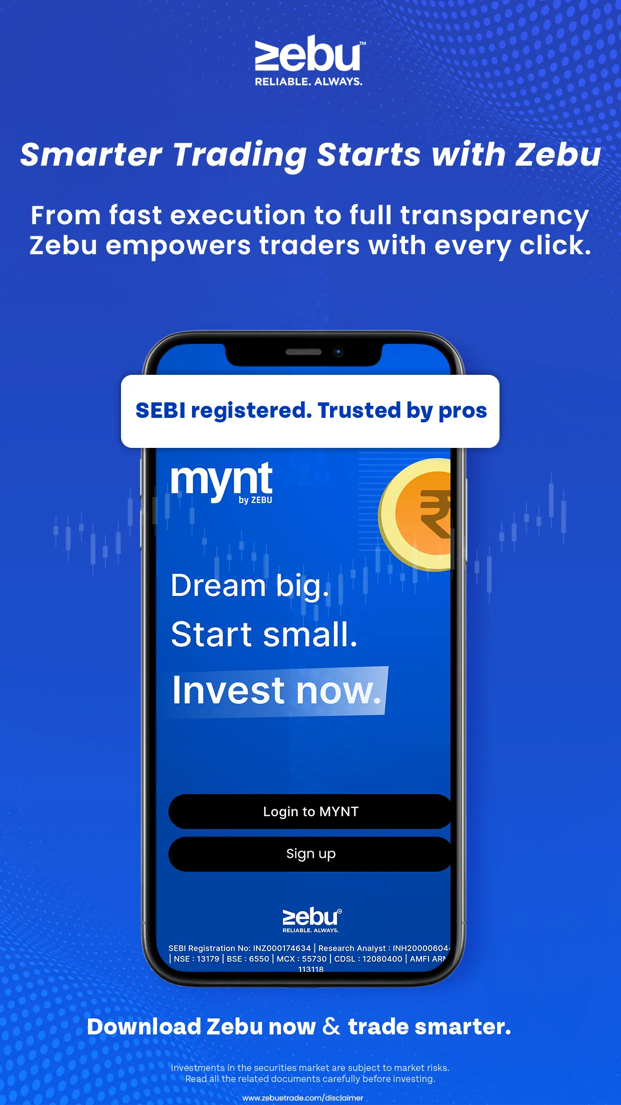 MYNT by Zebu - Invest & Trade | Indus Appstore | Screenshot