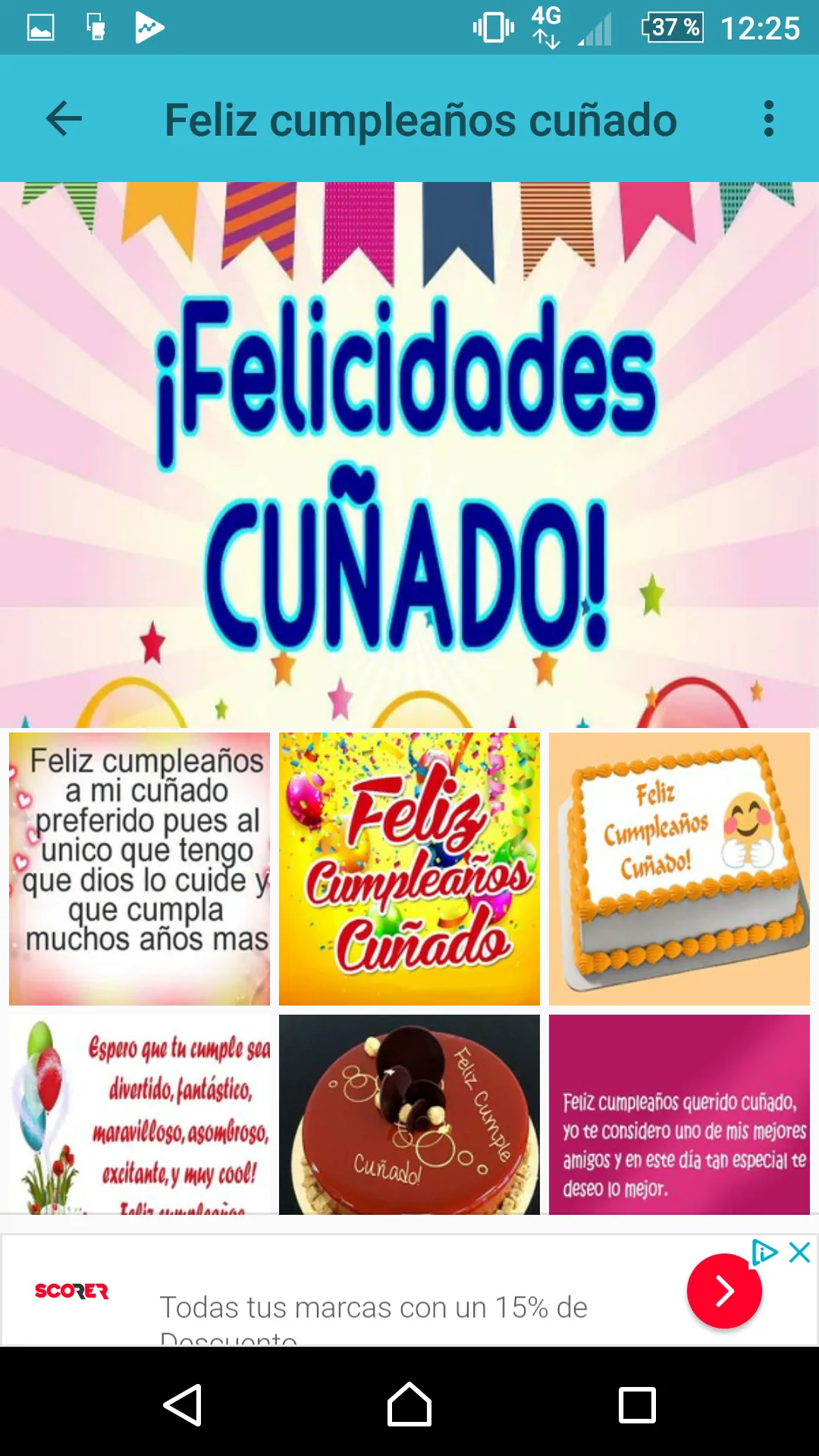 Cuñado feliz día de nacimiento | Indus Appstore | Screenshot