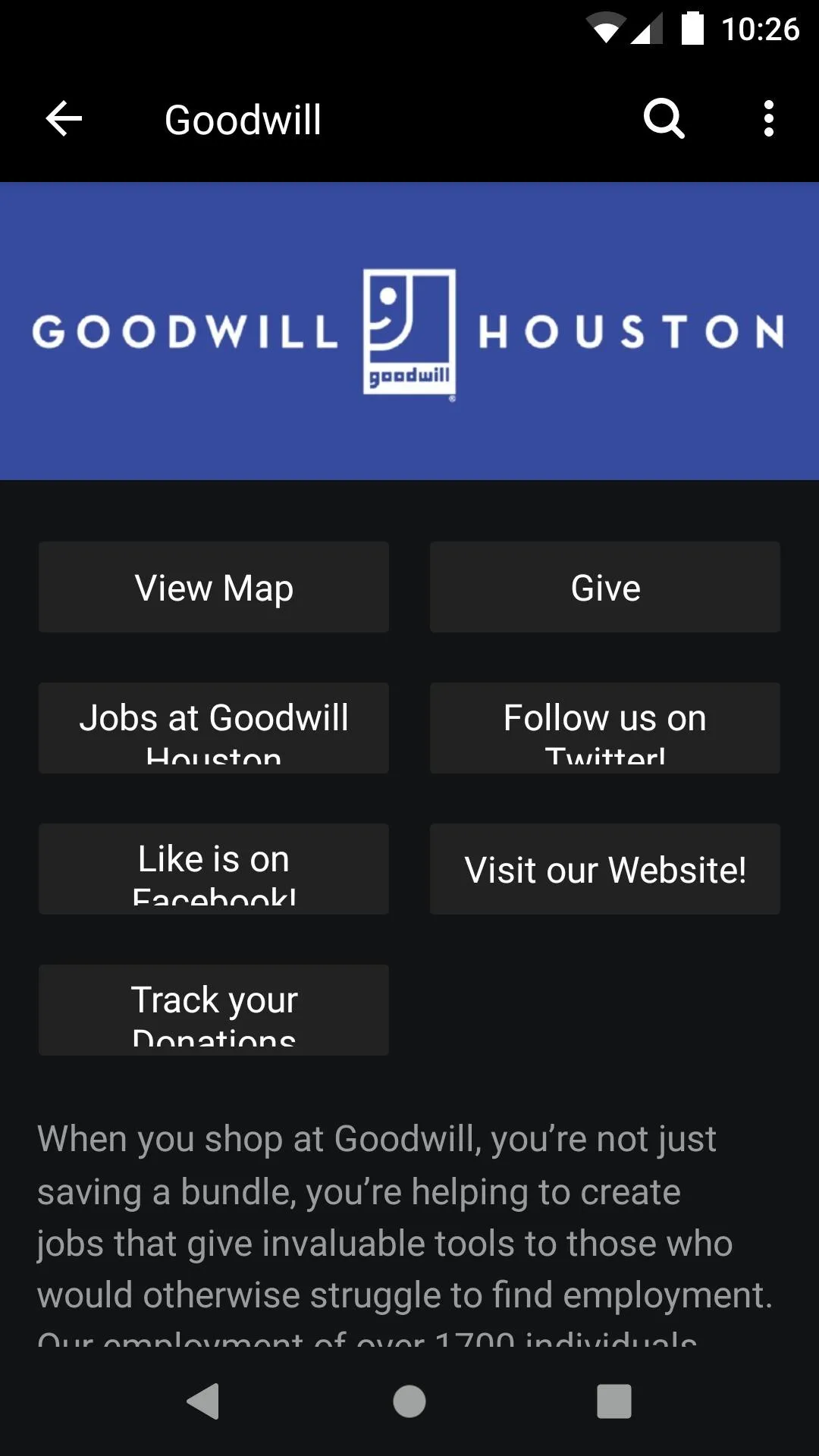 Goodwill Houston | Indus Appstore | Screenshot