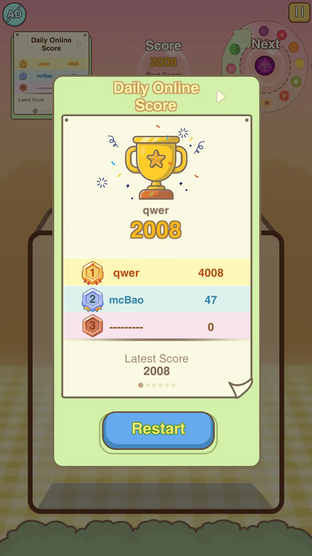 Watermelon Merge Game | Indus Appstore | Screenshot