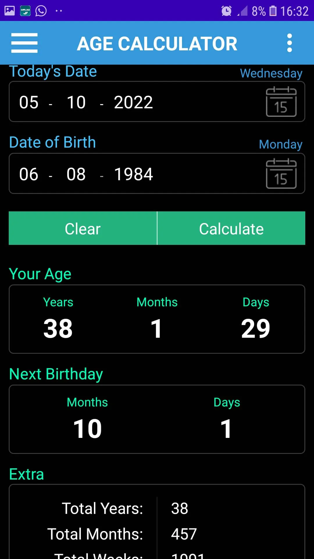 Age Calculator Birthday Remind | Indus Appstore | Screenshot