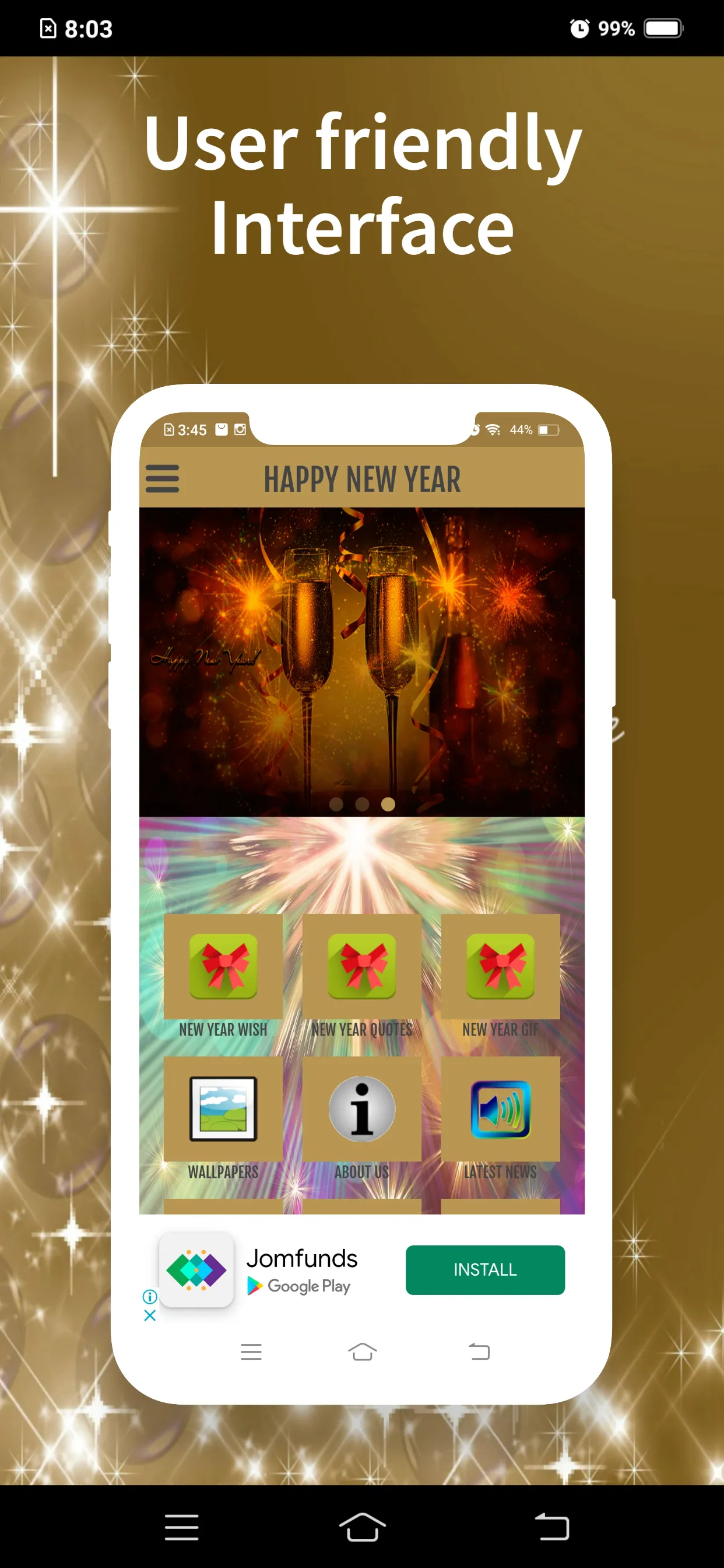 New Year 2022 Greeting Cards | Indus Appstore | Screenshot