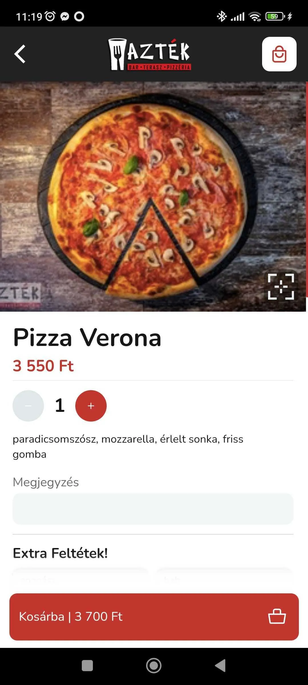 Azték Pizzéria | Indus Appstore | Screenshot