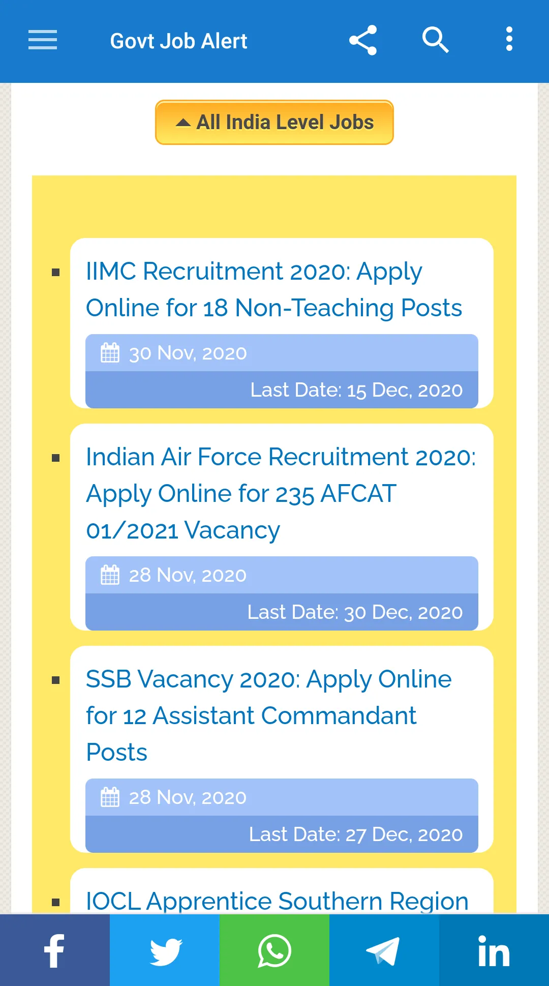 Govt Job Alert- Sarkari Naukri | Indus Appstore | Screenshot