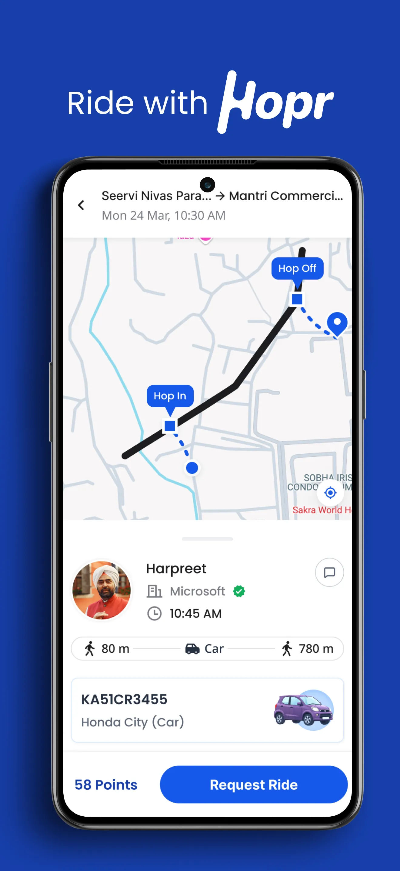 Hopr - Carpool App | Indus Appstore | Screenshot