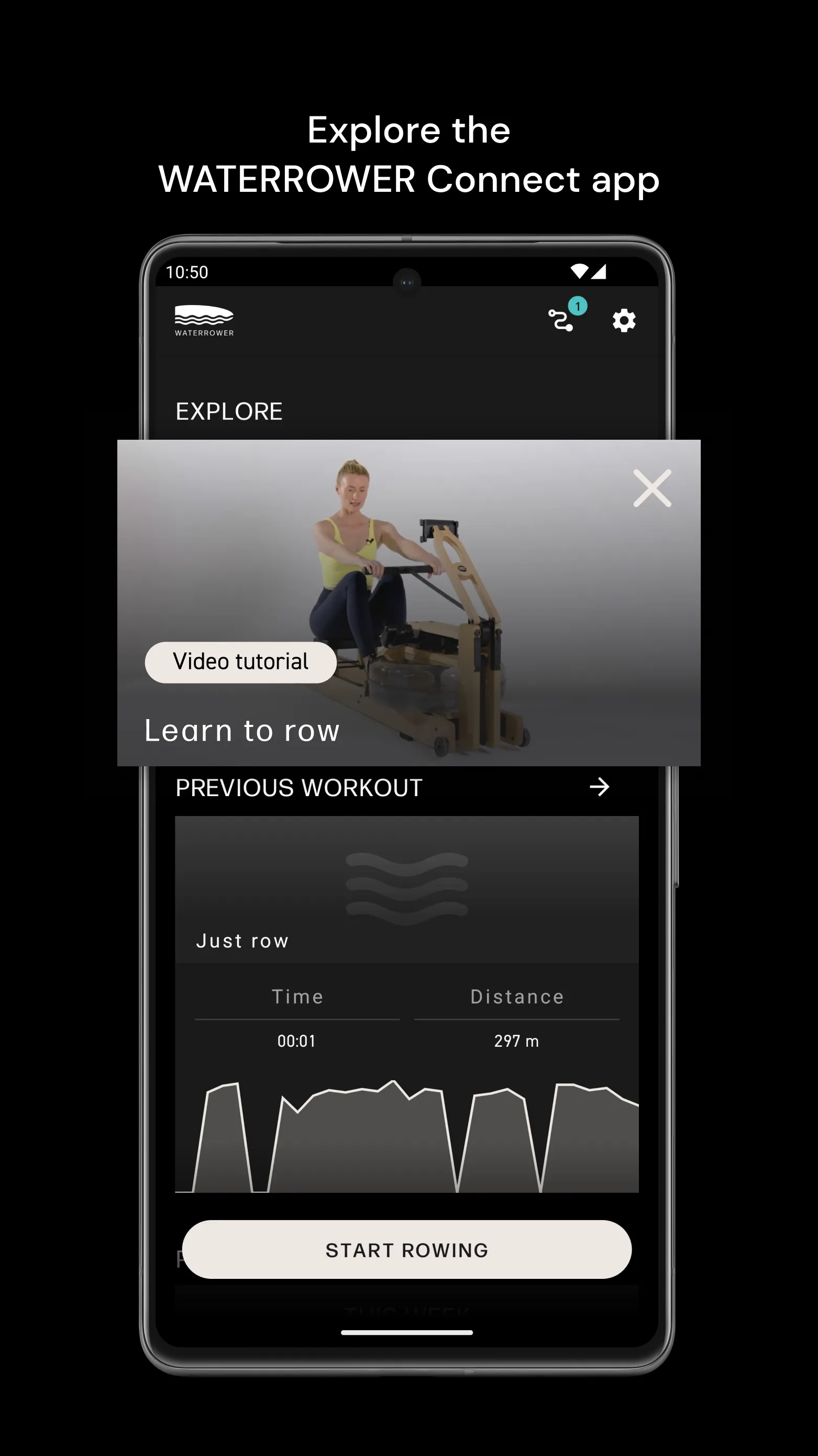 WATERROWER Connect | Indus Appstore | Screenshot