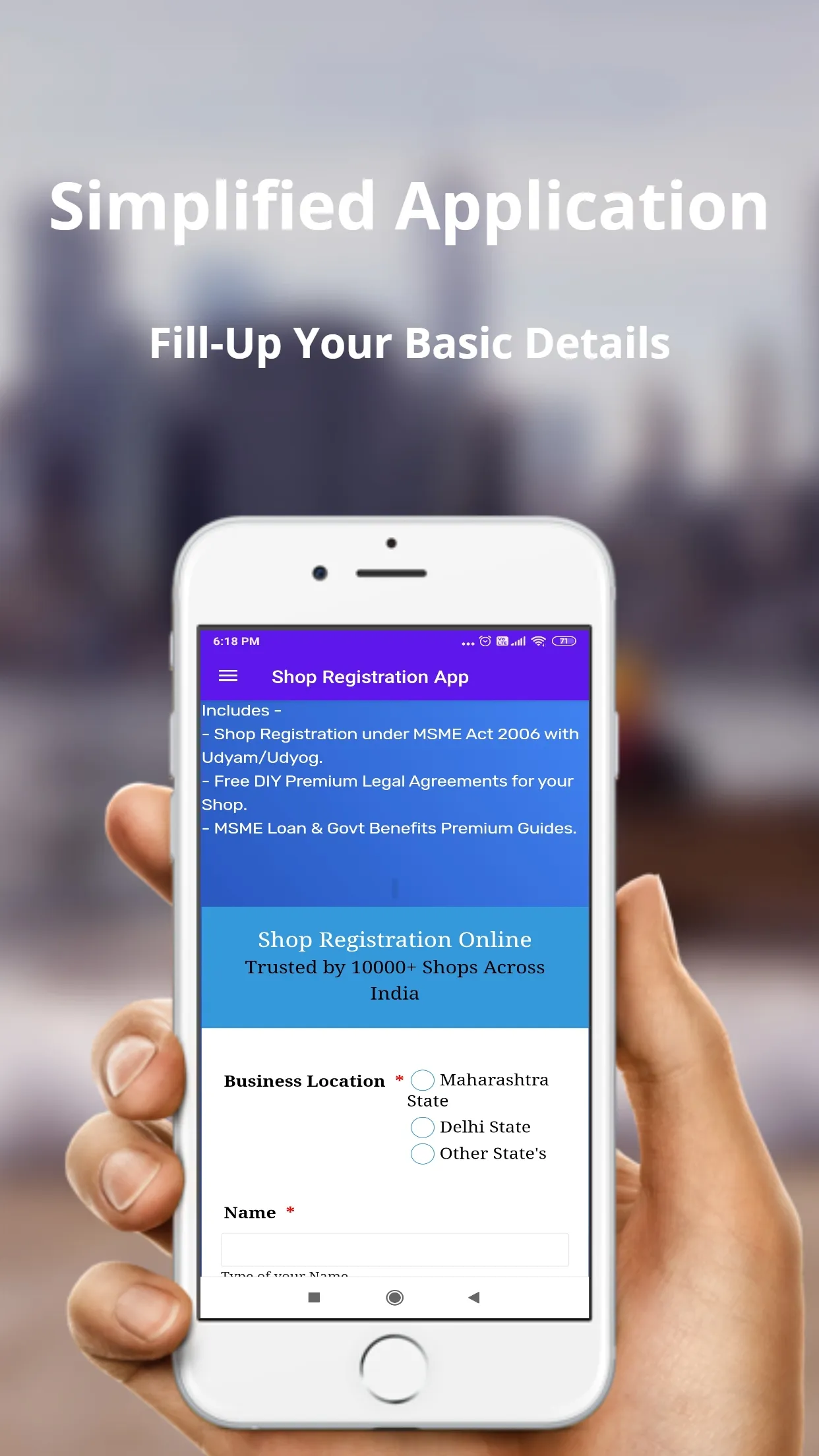 Shop Registration India App | Indus Appstore | Screenshot