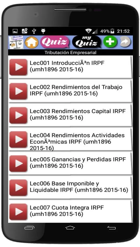 Curso de Derecho Empresarial | Indus Appstore | Screenshot