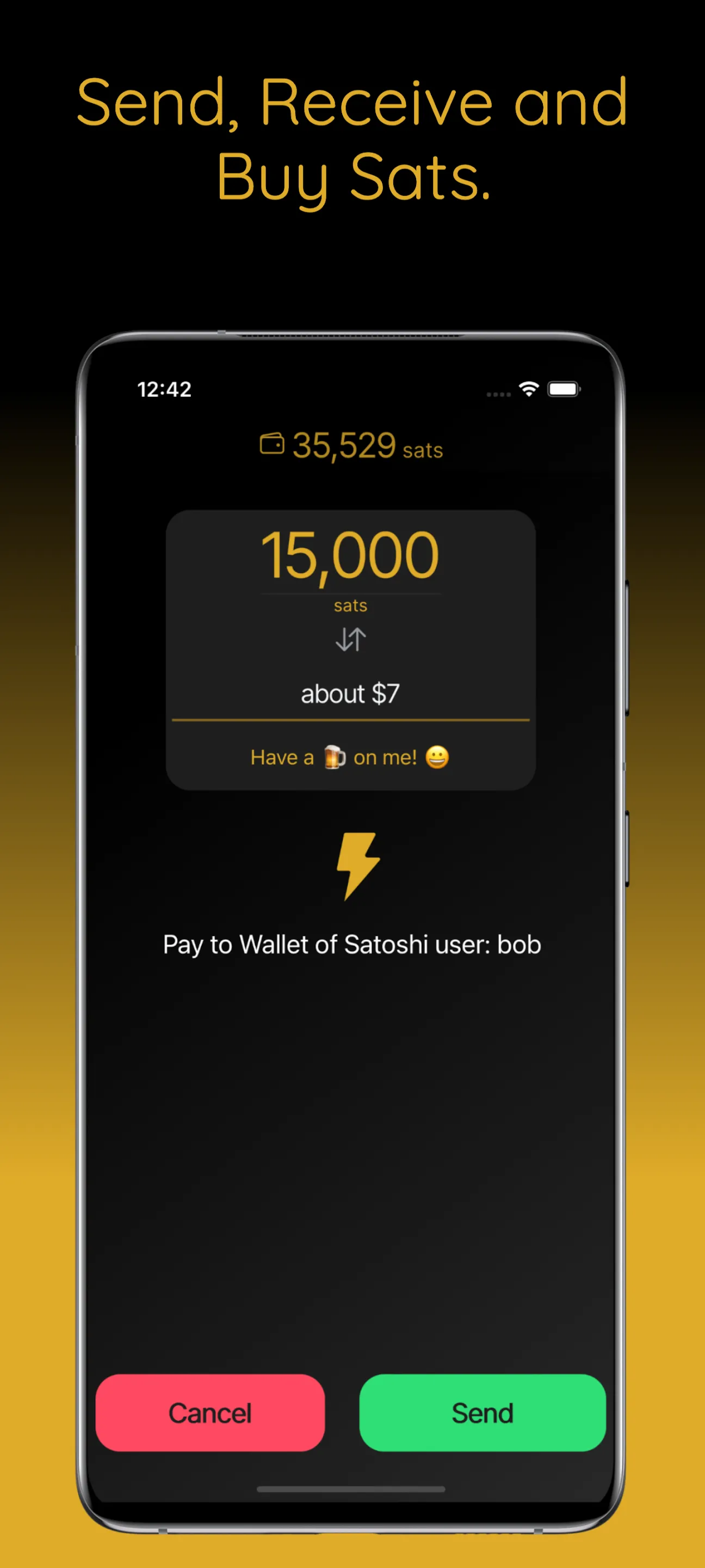 Wallet of Satoshi | Indus Appstore | Screenshot