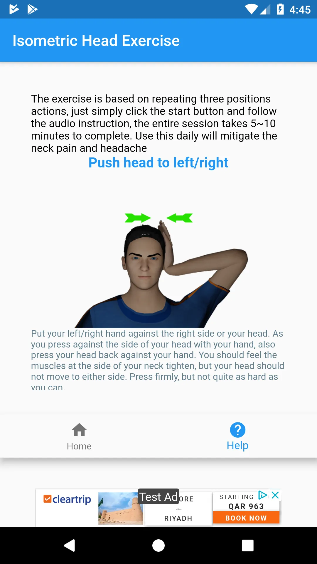 Isometric Head Exercise | Indus Appstore | Screenshot