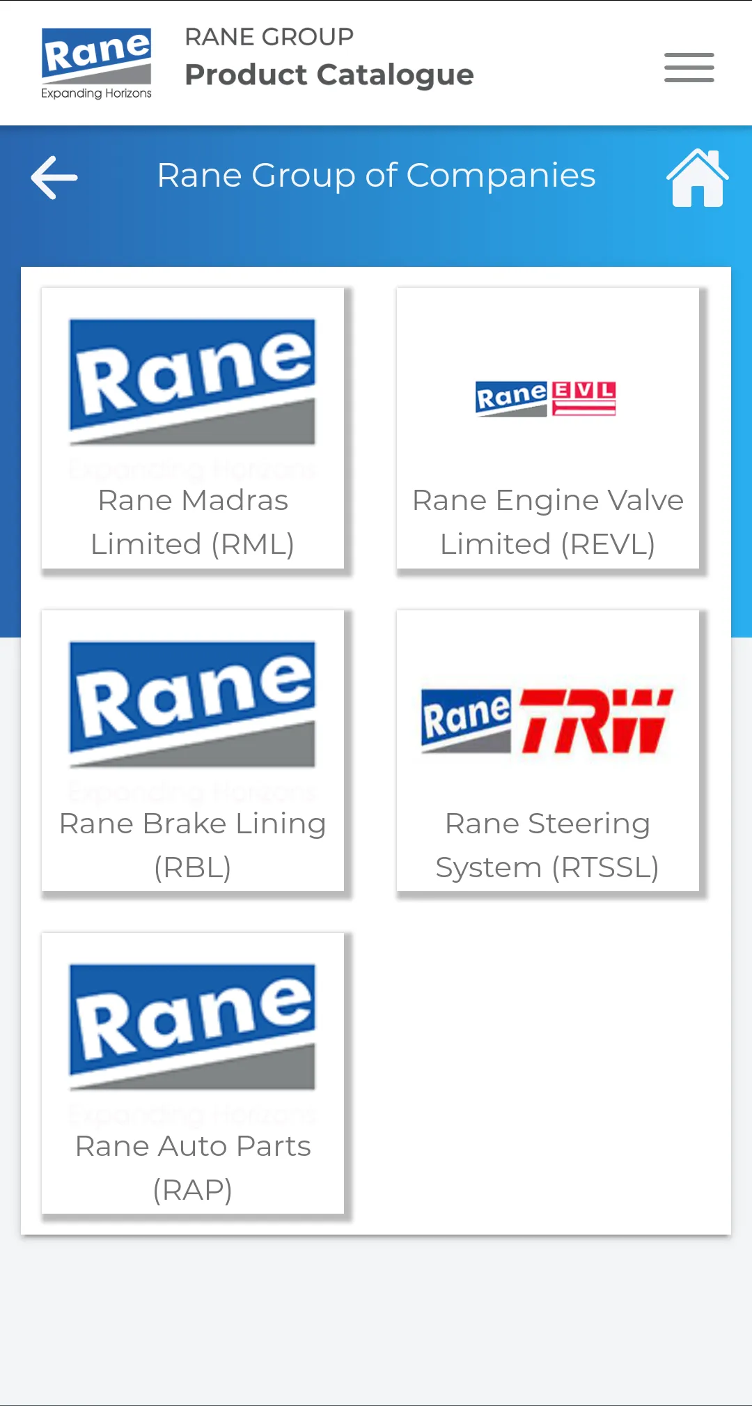 Rane Group Product Catalogue | Indus Appstore | Screenshot