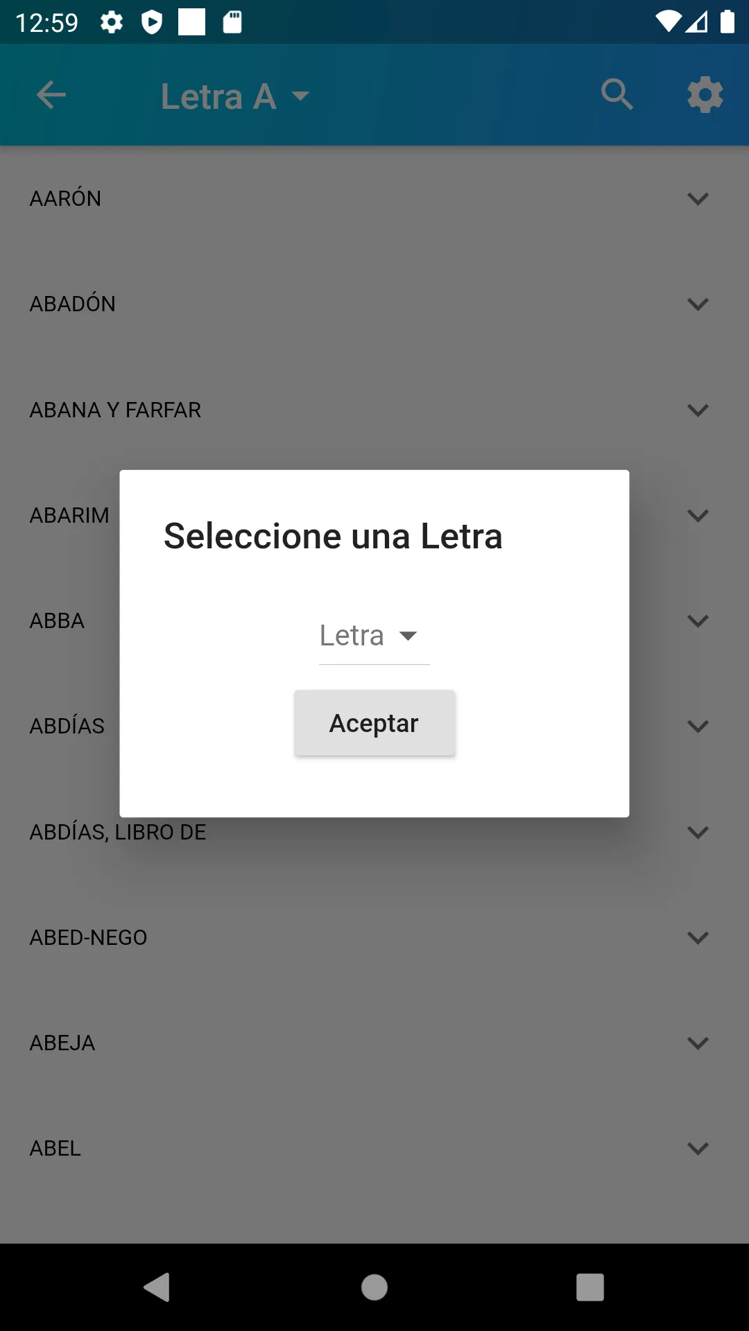 Diccionario Bíblico Nevo | Indus Appstore | Screenshot