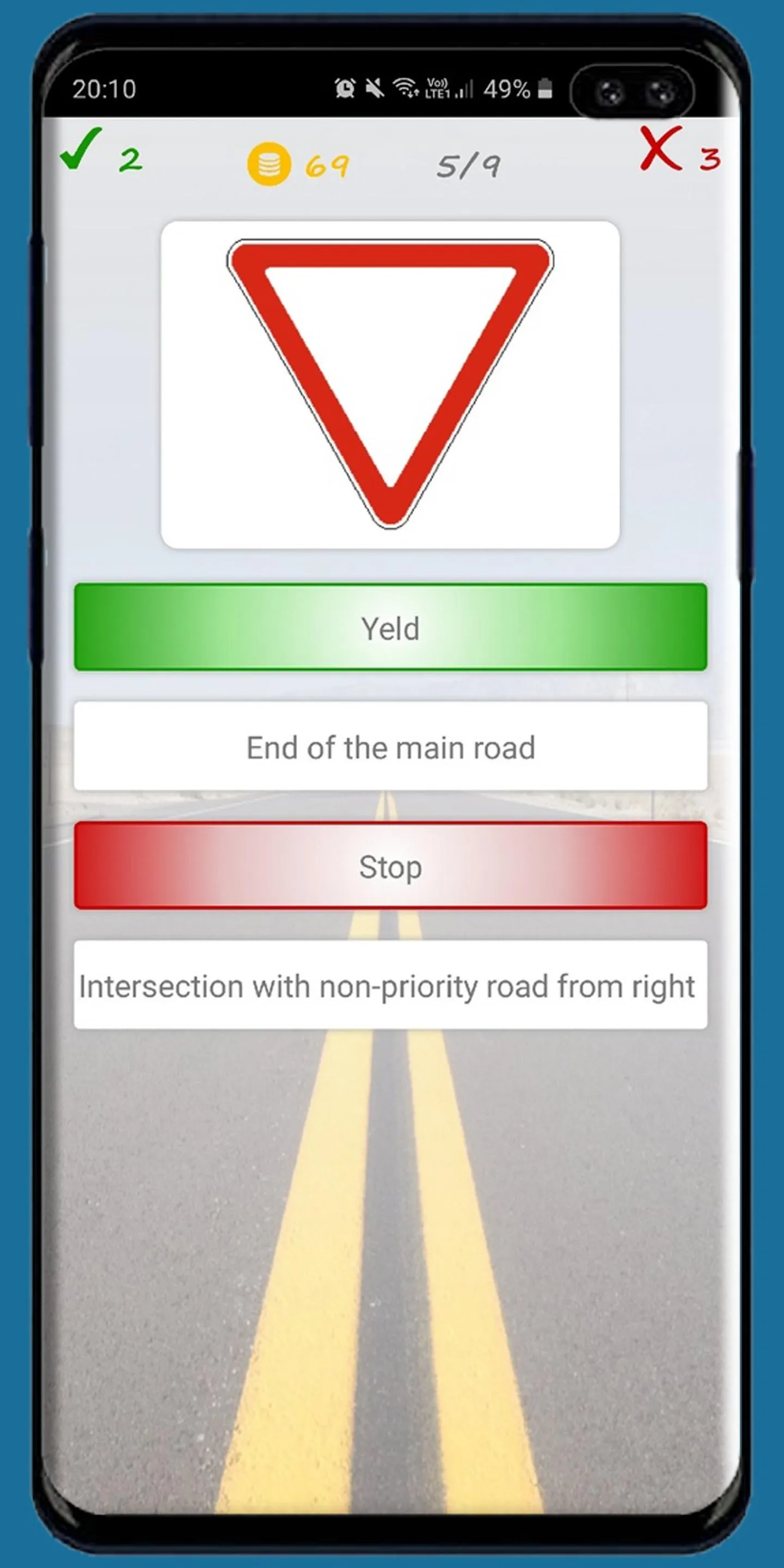 Road Traffic Signs Quiz | Indus Appstore | Screenshot