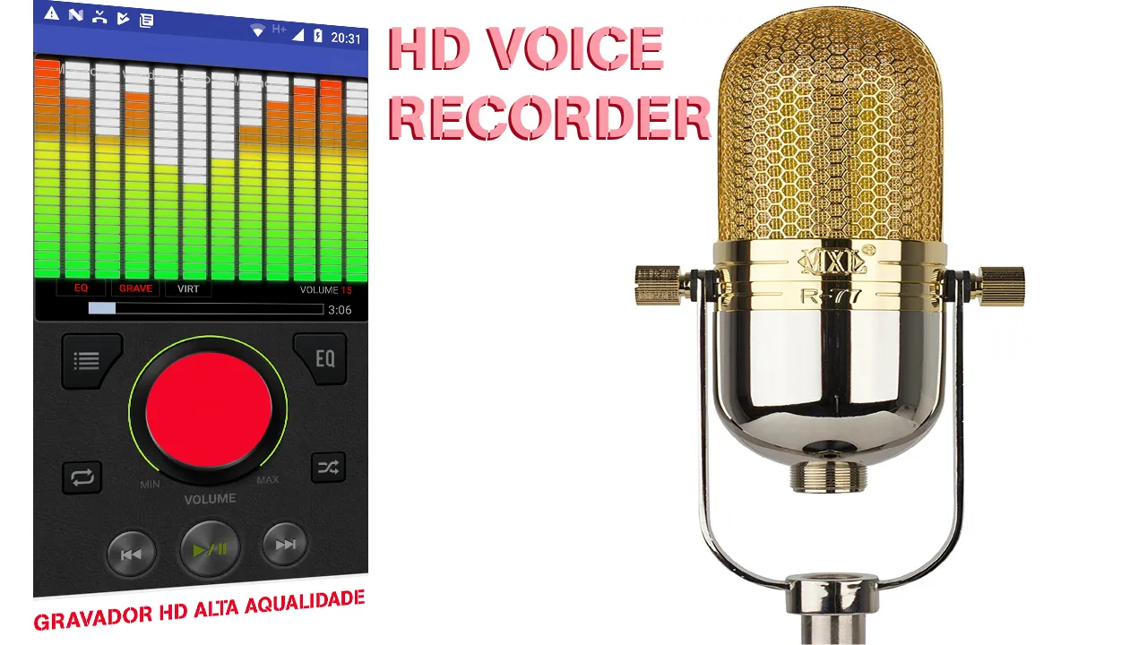 Gravador Voz Alta Qualidade HQ | Indus Appstore | Screenshot