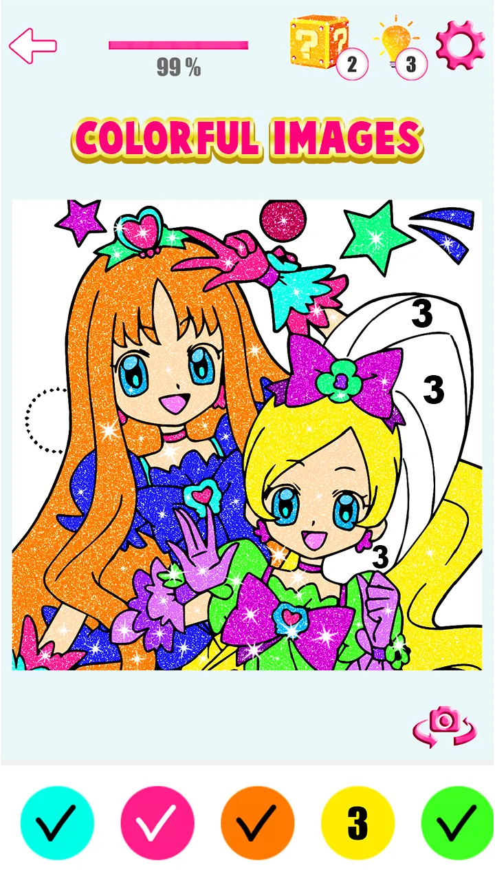 Anime Manga Color By Number | Indus Appstore | Screenshot