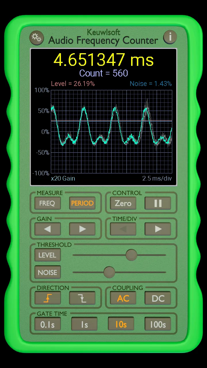 Audio Frequency Counter | Indus Appstore | Screenshot