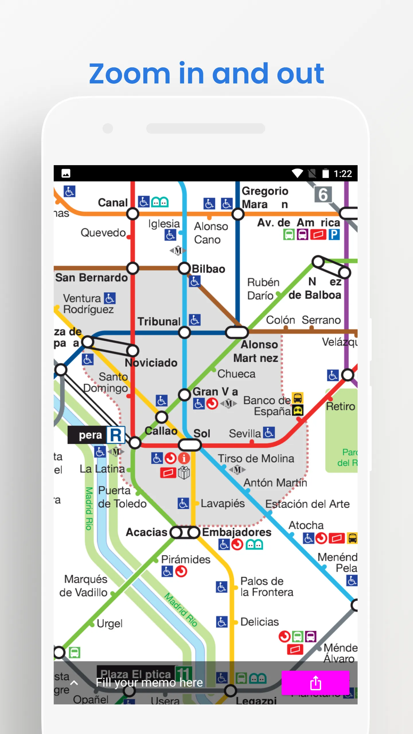 Madrid Metro Map Guide Offline | Indus Appstore | Screenshot