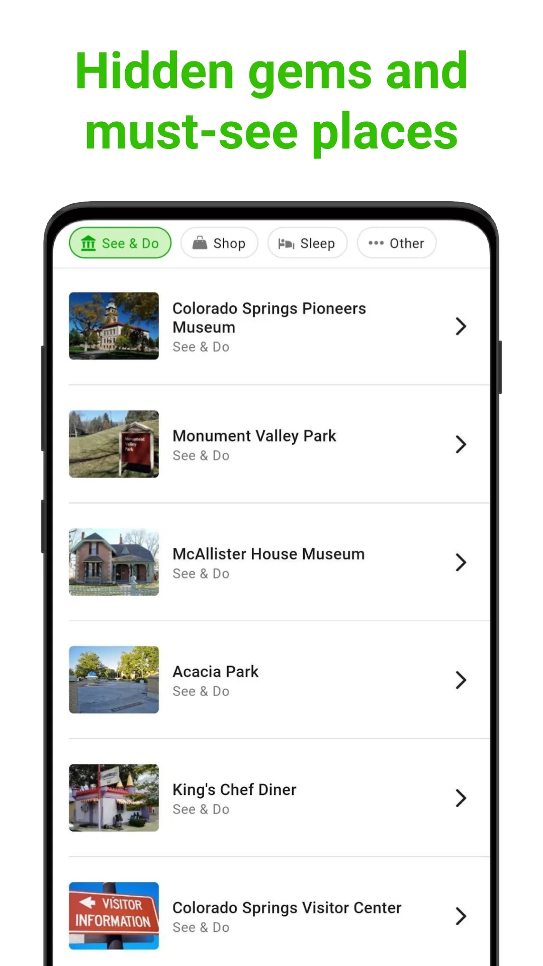 Colorado Springs SmartGuide | Indus Appstore | Screenshot