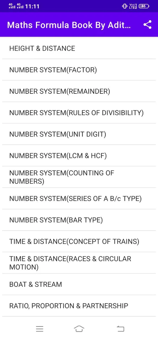 Math's Formula Book in Hindi | Indus Appstore | Screenshot