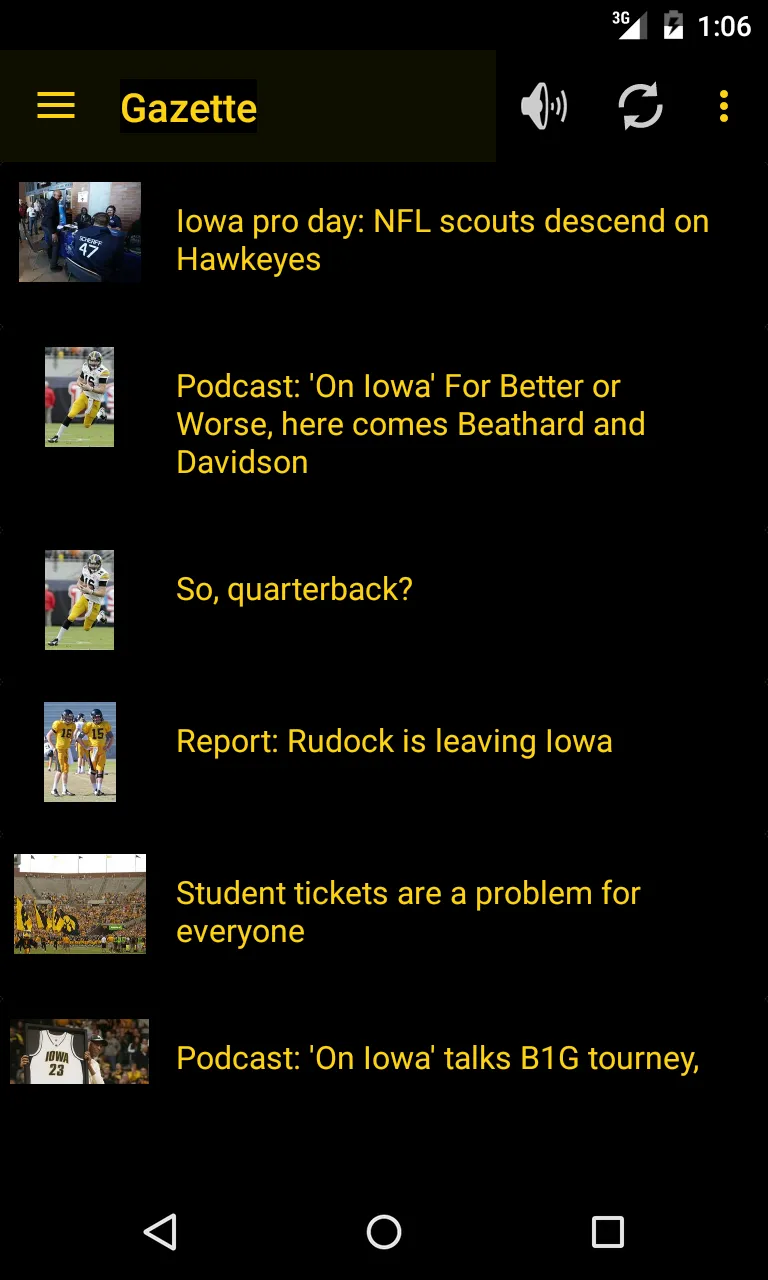 Hawkeye Football Schedule | Indus Appstore | Screenshot