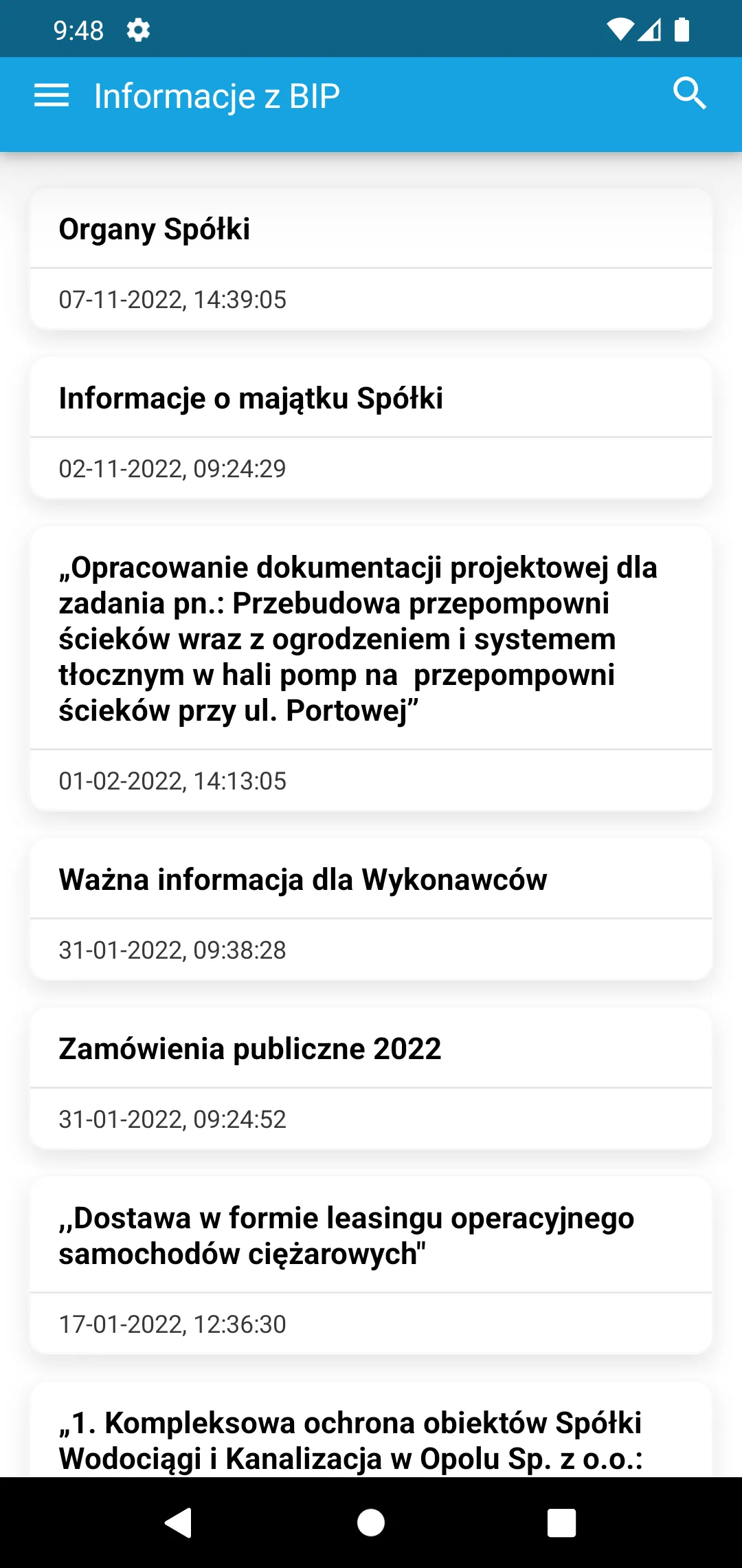 Wodociągi i Kanalizacja Opole | Indus Appstore | Screenshot