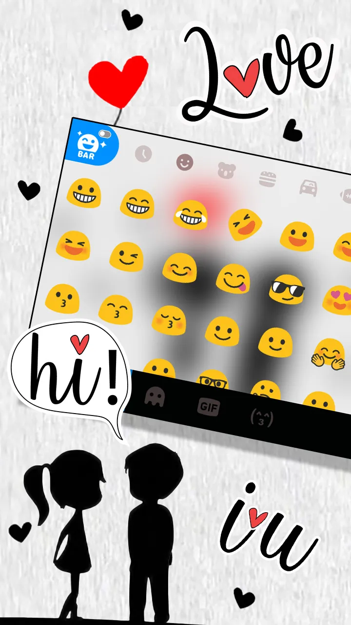 Couple Love Keyboard Backgroun | Indus Appstore | Screenshot