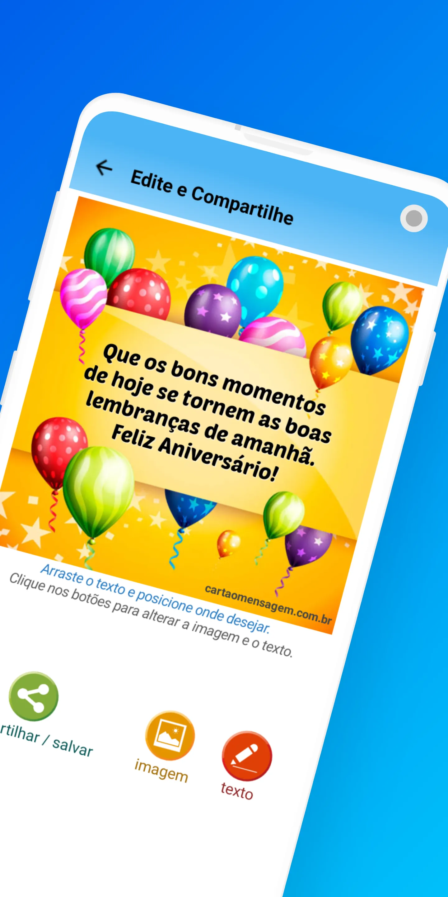 Cartão Mensagem de Aniversário | Indus Appstore | Screenshot