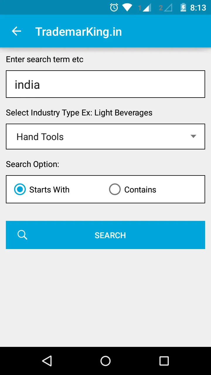 Indian Trademark Search Engine | Indus Appstore | Screenshot