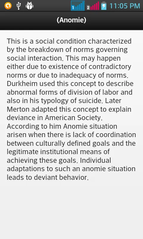 sociology Terms Dictionary | Indus Appstore | Screenshot