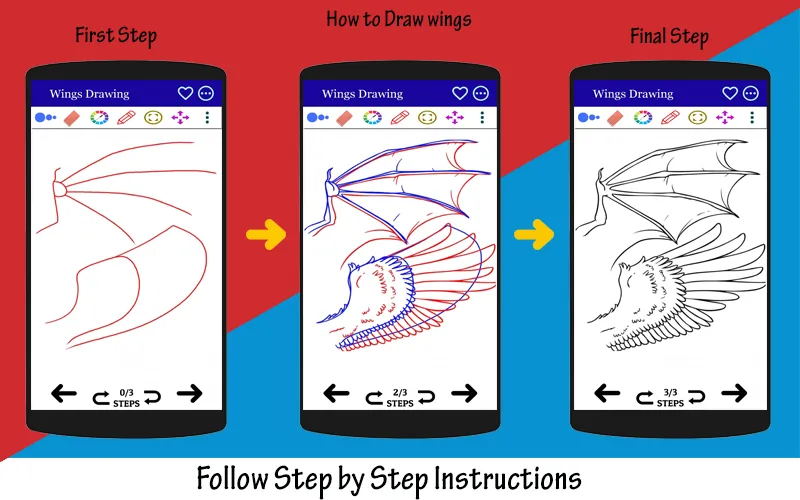 How to Draw Wings Step by step | Indus Appstore | Screenshot