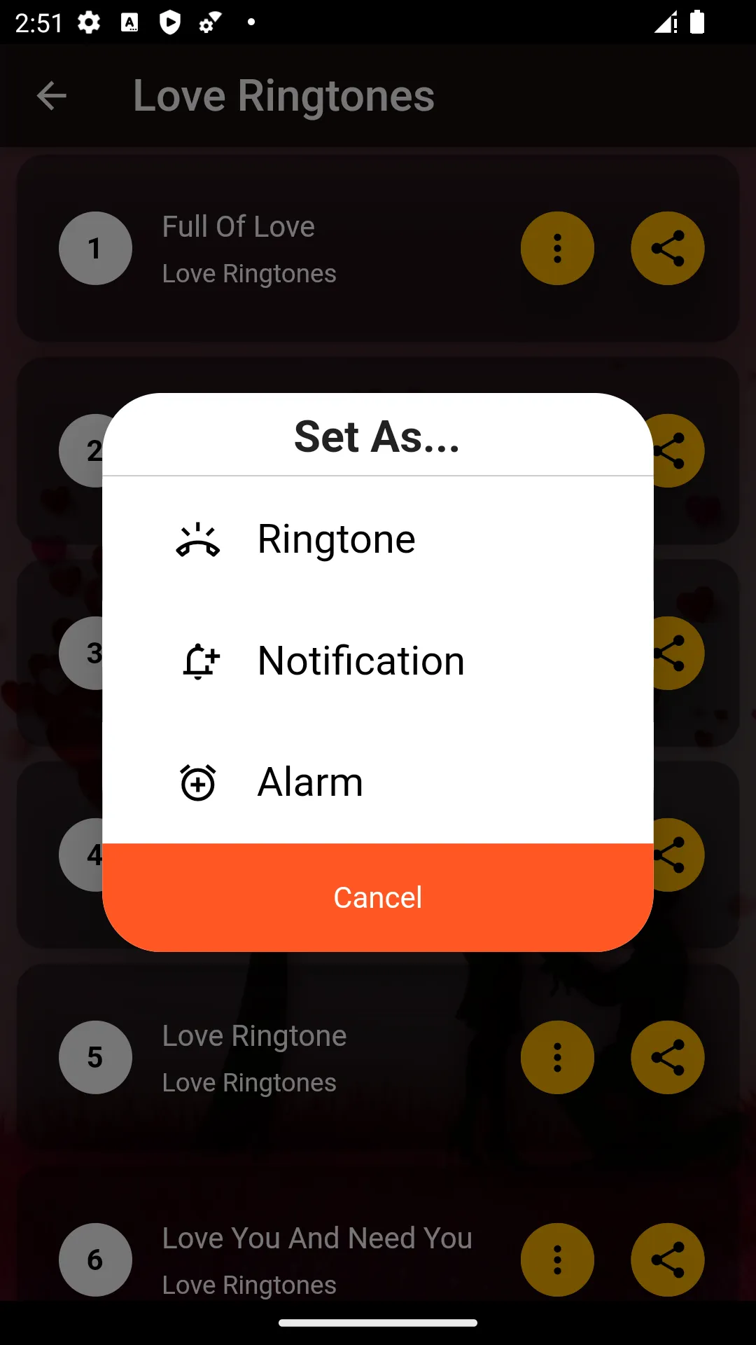 Love Ringtones | Indus Appstore | Screenshot